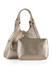 GOLD | DUA Small Handtasche aus genarbtem Leder