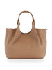 MARRONE CHIARO | Borsa a mano in pelle martellata DUA Small