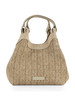 BEIGE | Borsa a mano in in paglia e suede DUA Small