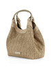 BEIGE | Borsa a mano in in paglia e suede DUA Small