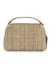 BEIGE | Borsa a mano in in paglia e suede ALIFA