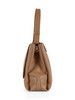 Tonfarbe | CECILE Medium Schultertasche aus genarbtem Leder