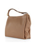 Tonfarbe | Schultertasche aus genarbtem Leder CECILE Large