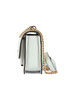 BIANCO | Borsa a tracolla in pelle martellata CLAIRE Small