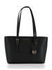 SCHWARZ | QUINN Tote Bag aus genarbtem Leder Medium