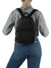 SCHWARZ | TANNER Medium Rucksack aus genarbtem Leder