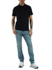 Dunkelblau | Slim Fit Polo aus Baumwolle mit Logo-Schriftzug