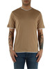 BEIGE | T-shirt in cotone Supima con inserti a contrasto