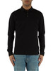 NERO | Polo manica lunga in cotone Supima