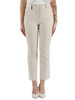 BEIGE | Pantalone in misto cotone e viscosa leggermente svasato in fondo