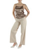 TORTORA | Top in raso di seta stretch