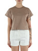 ARGILLA | T-shirt cropped in misto cotone
