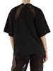NERO | T-shirt STEPHANIE con inserti a contrasto