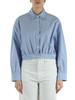 AZZURRO | Camicia cropped in cotone CHARITA