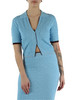 AZZURRO | Cardigan cropped LAMPO in misto viscosa