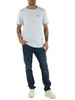 BIANCO | T-shirt in cotone stretch con scritta logo