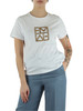 BIANCO | T-shirt in cotone TEMA con logo frontale