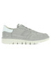 GRIGIO | Sneakers slip on in pelle e tessuto a rete P005