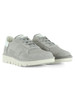 GRIGIO | Sneakers slip on in pelle e tessuto a rete P005