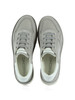 GRIGIO | Sneakers slip on in pelle e tessuto a rete P005