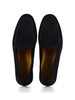 BLU SCURO | Mocassini in suede con cuciture