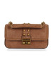 HELLBRAUN | Schultertasche aus Wildleder TRIBECA Small