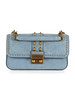AZURBLAU | Schultertasche aus Wildleder TRIBECA Small