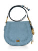 AZZURRO | Borsa saddle in suede JOSIE Medium