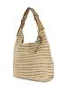 BEIGE | Borsa a spalla in paglia NOLITA Large