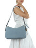 AZURBLAU | NOLITA Medium Schultertasche aus Nubukleder