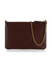 BORDEAUX | Pochette in pelle FLAT CLASSIC
