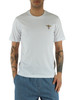 BIANCO | T-shirt in cotone con ricamo logo frontale