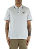 BIANCO | Polo in cotone piquet regular fit