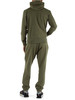 VERDE MILITARE | Tuta sportiva regular fit composta da felpa e pantalone