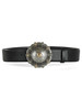 NERO | Cintura in pelle ROUND BUCKLE