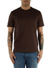 MARRONE | T-shirt in cotone Supima gasato mercerizzato HE1410007