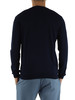 Dunkelblau | Rundhals-Pullover aus Baumwolle FLIP26
