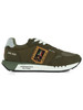 VERDE MILITARE | Sneakers in tessuto ed ecosuede con patch logo