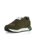 VERDE MILITARE | Sneakers in tessuto ed ecosuede con patch logo