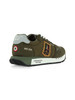 VERDE MILITARE | Sneakers in tessuto ed ecosuede con patch logo
