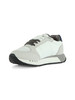 WEISS | Sneakers aus Stoff und Ecosuede mit Logo-Patch