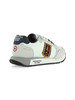 WEISS | Sneakers aus Stoff und Ecosuede mit Logo-Patch