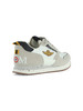 BIANCO | Sneakers in ecosuede e tessuto con patch logo