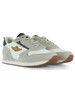 BIANCO | Sneakers in ecosuede e tessuto con patch logo