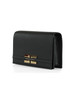 NERO | Pochette a tracolla con placca logo frontale