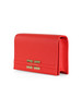 ROSSO | Pochette a tracolla con placca logo frontale