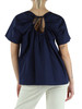 BLU | Top in popeline di cotone