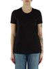 NERO | T-shirt in cotone con ricamo logo frontale
