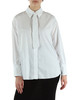 BIANCO | Camicia in cotone con cravatta rimovibile
