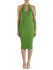 VERDE | Abito a coste in maglina di misto viscosa